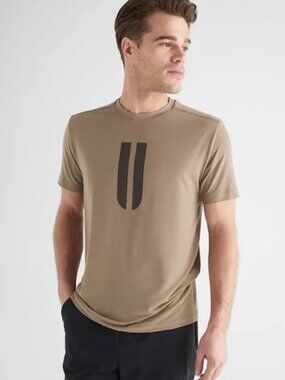 Nobull XL Mens Tan Graphic T-Shirt